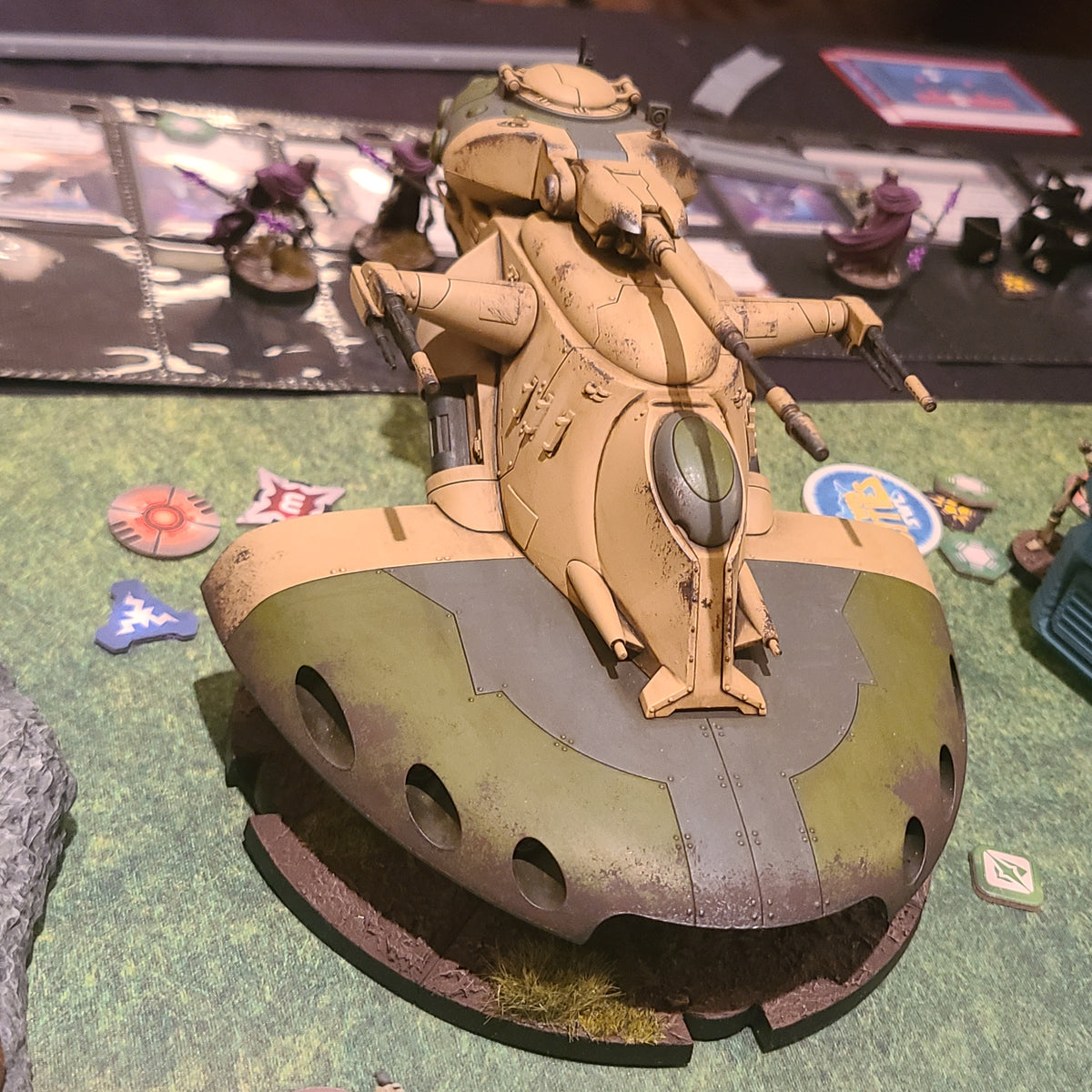 150mm Circular Notched Tank HD Flight Stand Compatible with Star Wars: Legion
