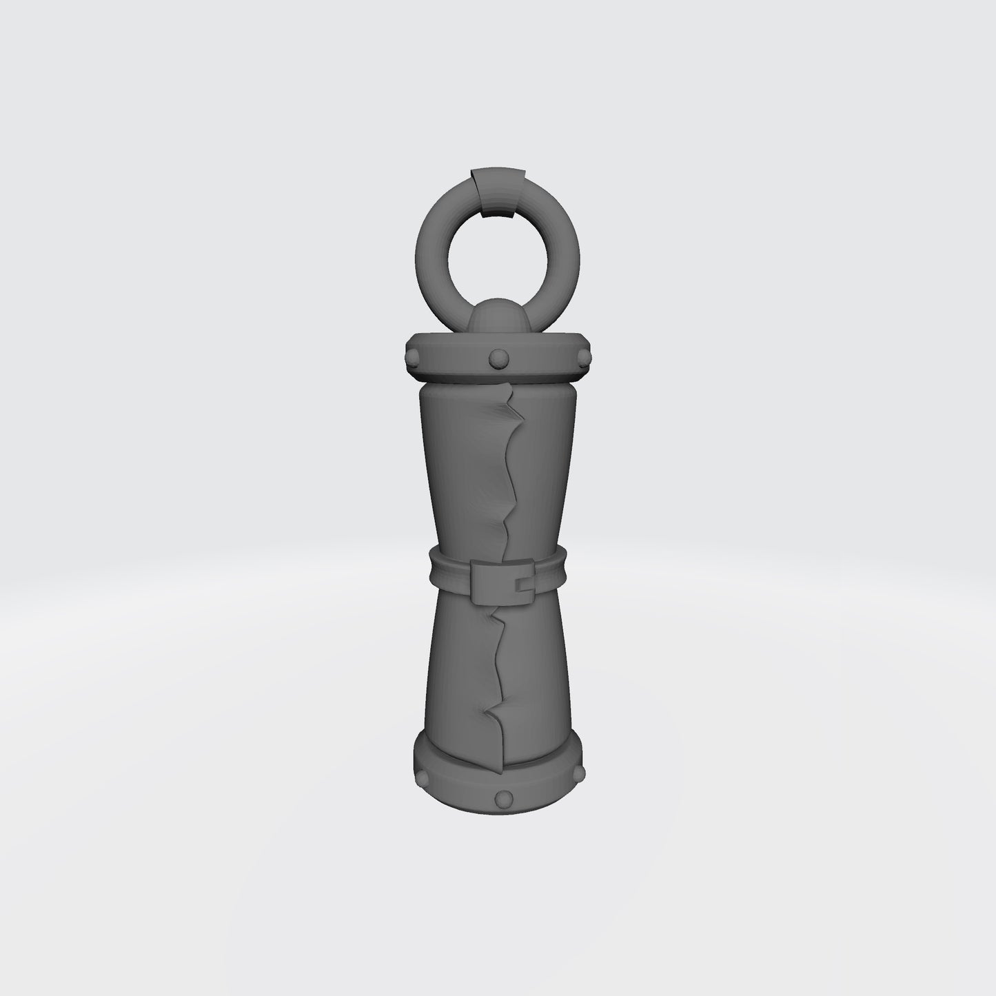 Talisman Scroll custom resin belt relic armor accessory compatible with McFarlane Toys 7-inch 1:12 scale armored action figures.