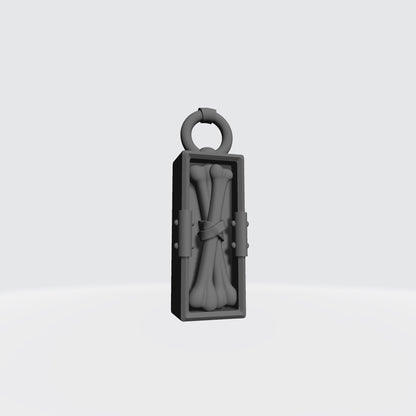 Talisman Two Bones custom resin belt relic armor accessory compatible with McFarlane Toys 7-inch 1:12 scale armored action figures.