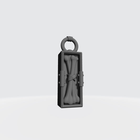 Talisman Two Bones custom resin belt relic armor accessory compatible with McFarlane Toys 7-inch 1:12 scale armored action figures.