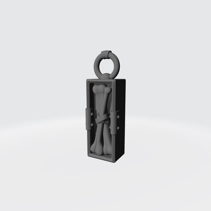 Talisman Two Bones custom resin belt relic armor accessory compatible with McFarlane Toys 7-inch 1:12 scale armored action figures.