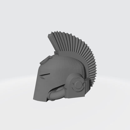 Ultramarines Plumed Spartan Helmet with Chapter Insignia for McFarlane Toys Grimdark Space Marine Action Figure