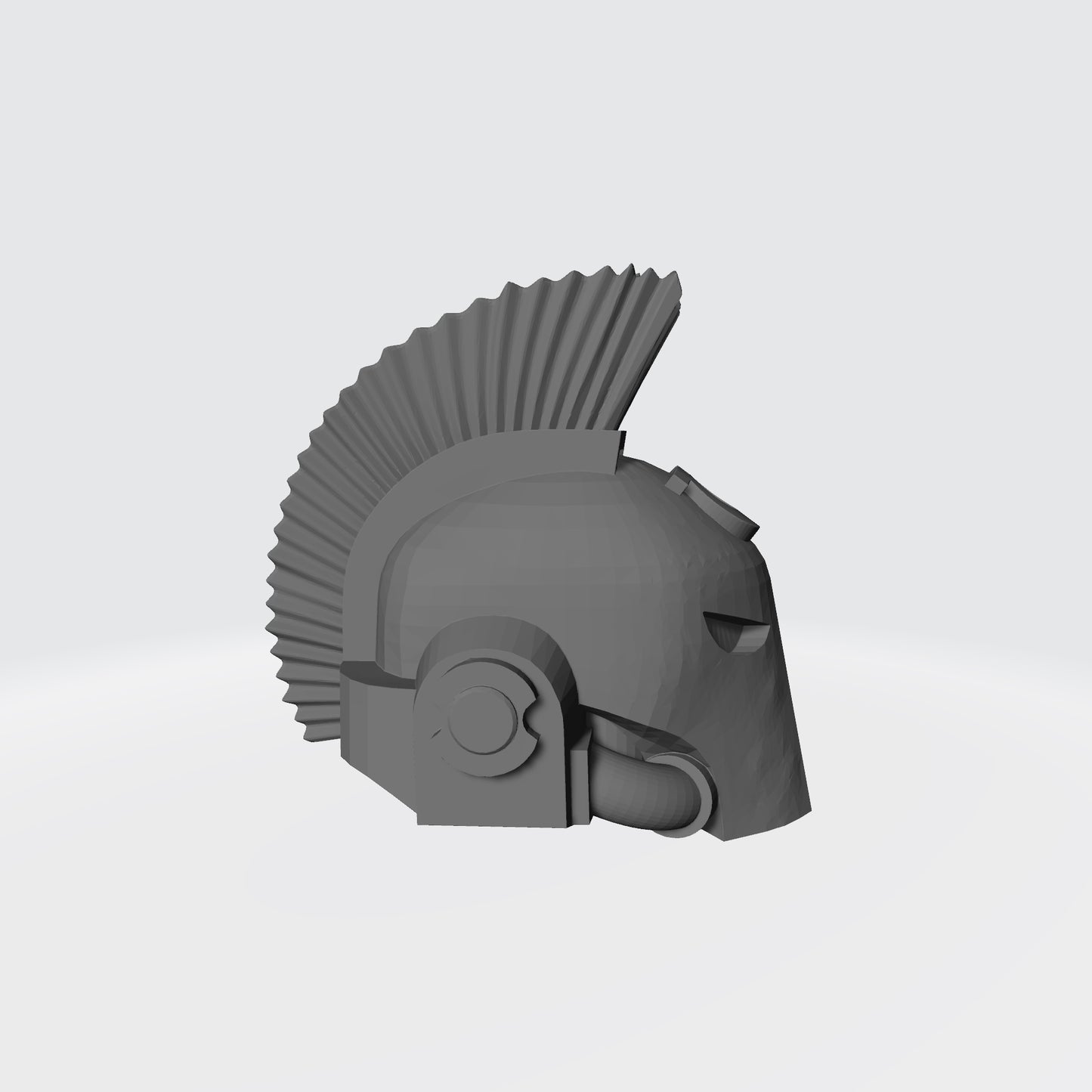 Ultramarines Plumed Spartan Helmet with Chapter Insignia for McFarlane Toys Grimdark Space Marine Action Figure