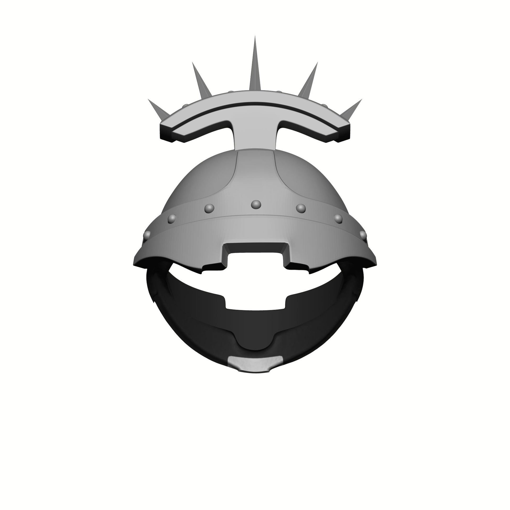 Veteran Captain Type 10 Armor Cowl V2 with skull detail compatible with McFarlane Toys 7-inch 1:12 scale armored action figures