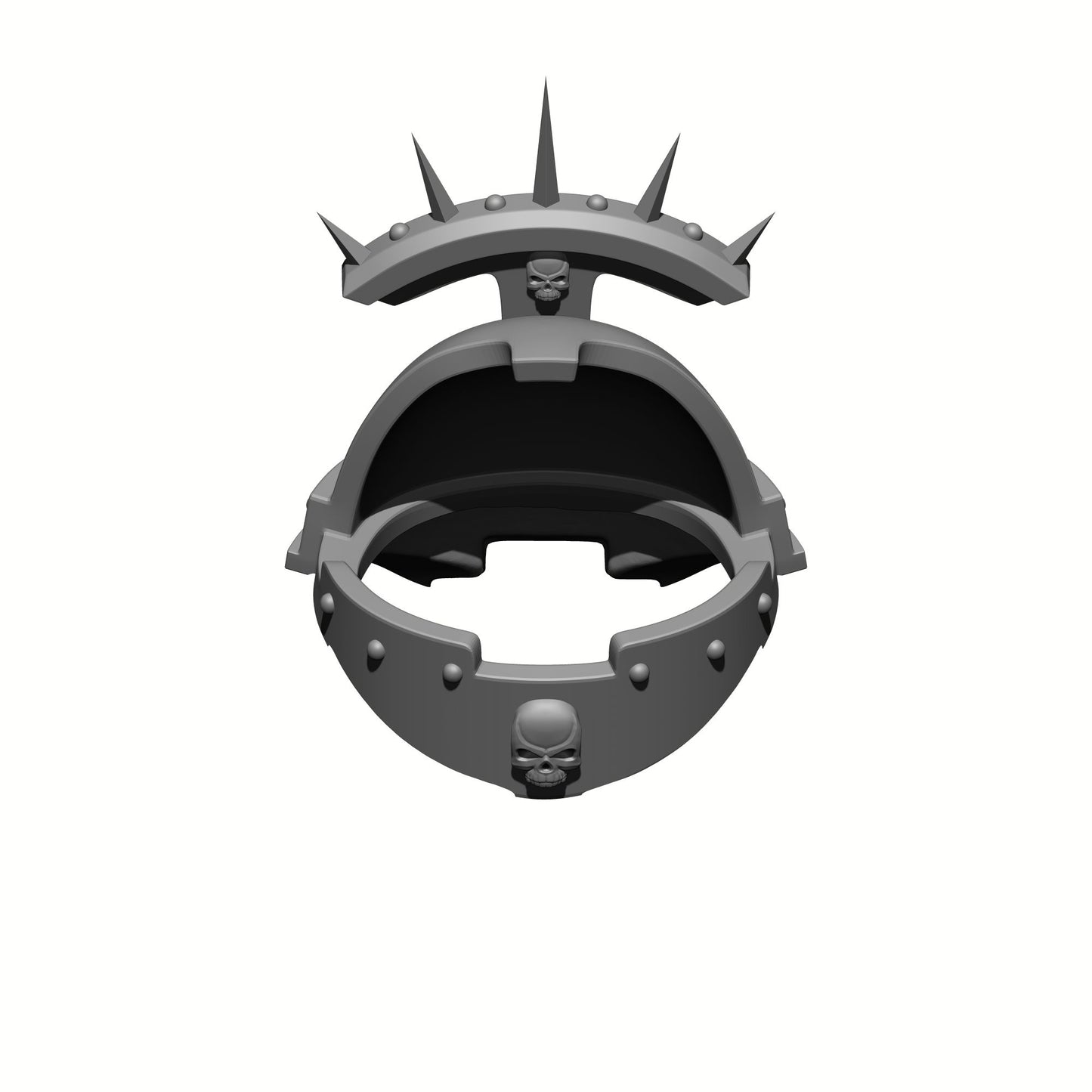 Veteran Captain Type 10 Armor Cowl V2 with skull detail compatible with McFarlane Toys 7-inch 1:12 scale armored action figures