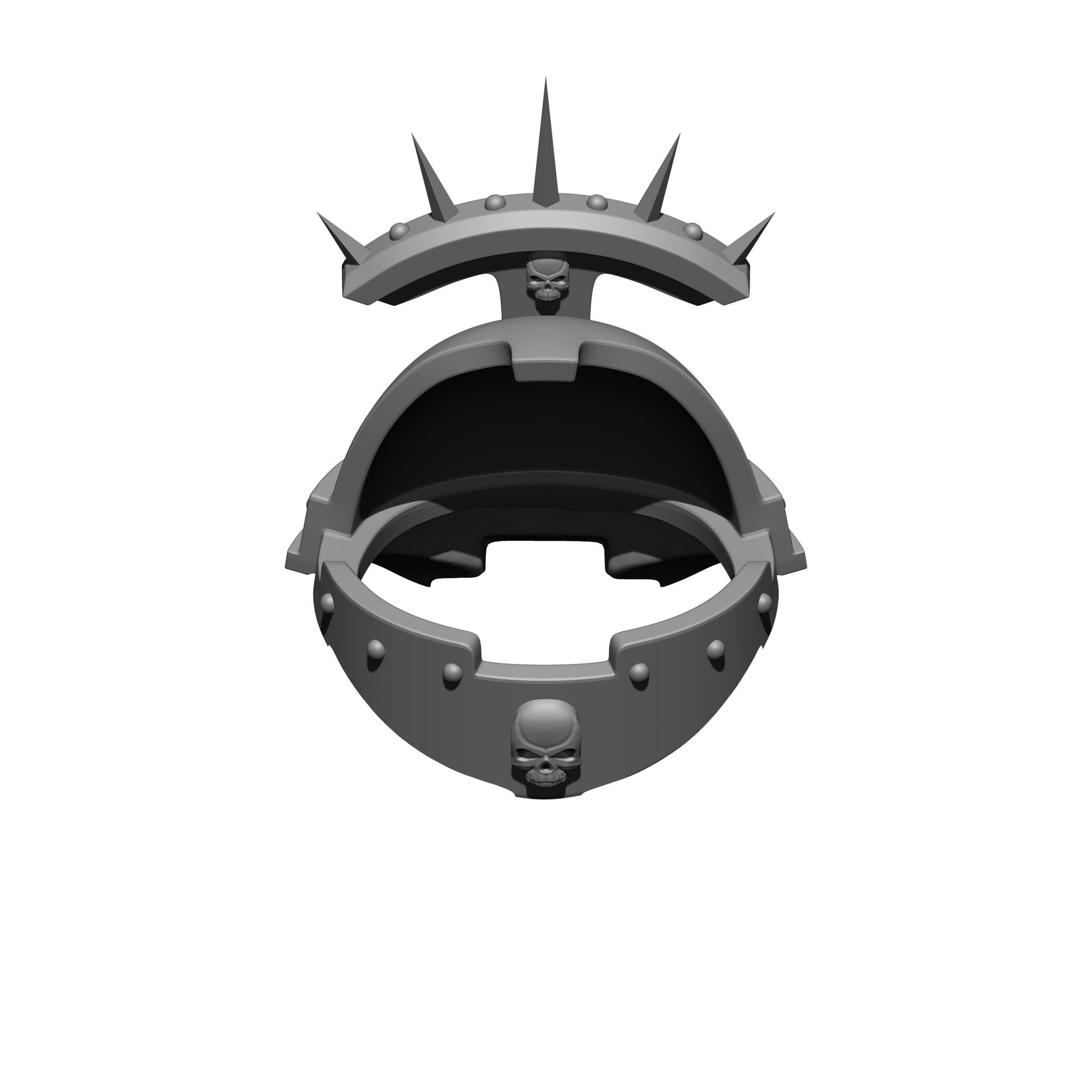 Veteran Captain Type 10 Armor Cowl V2 with skull detail compatible with McFarlane Toys 7-inch 1:12 scale armored action figures