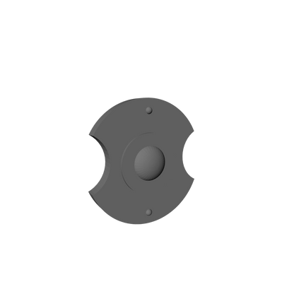 Veteran Warrior Shoulder Pad Shield Type TS V.1 custom resin heraldry armor accessory compatible with McFarlane Toys 7-inch 1:12 scale armored action figures.