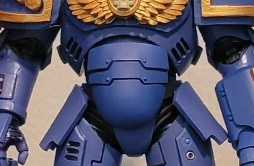 Veteran Warrior Type 10 Belly Armor resin armor upgrade compatible with McFarlane Toys 7-inch armored action figures for custom 1:12 scale figure customization.