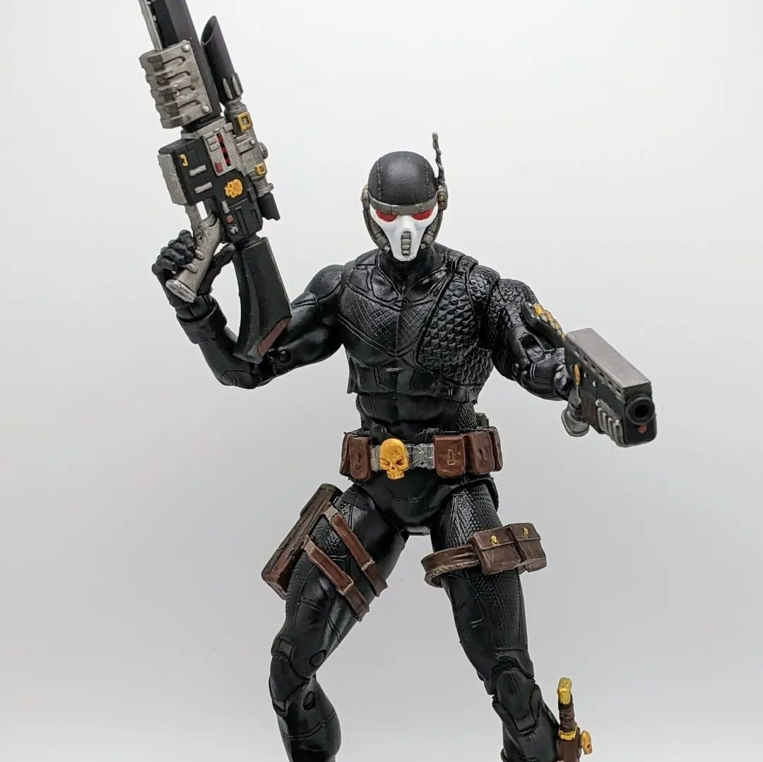 Vindicar Assassin Sniper Head with Spy Mask Head Swap for 1/12th Scale Action Figures