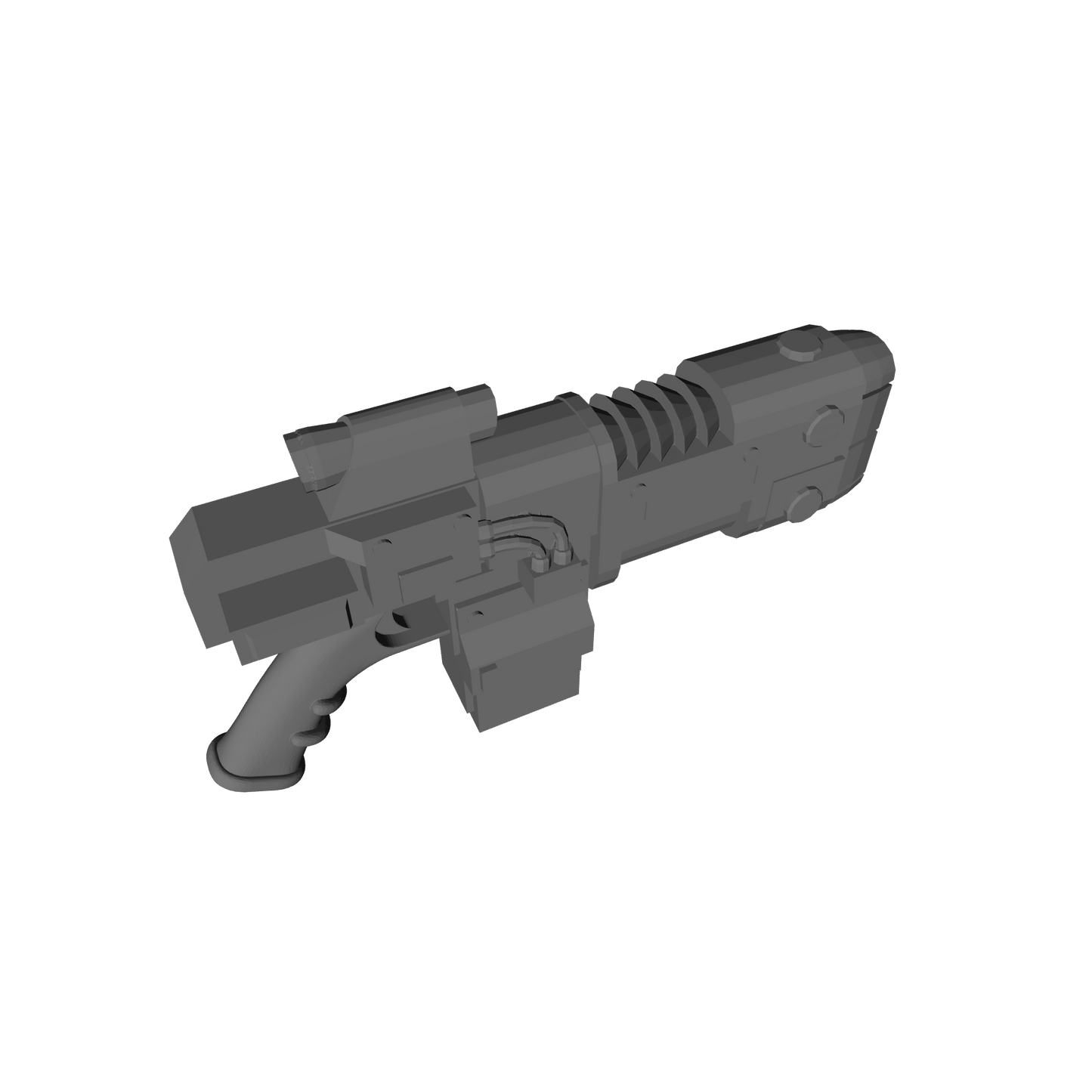 Volksun Pistol Type 1 custom resin energy sidearm compatible with McFarlane Toys 7-inch 1:12 scale armored action figures.