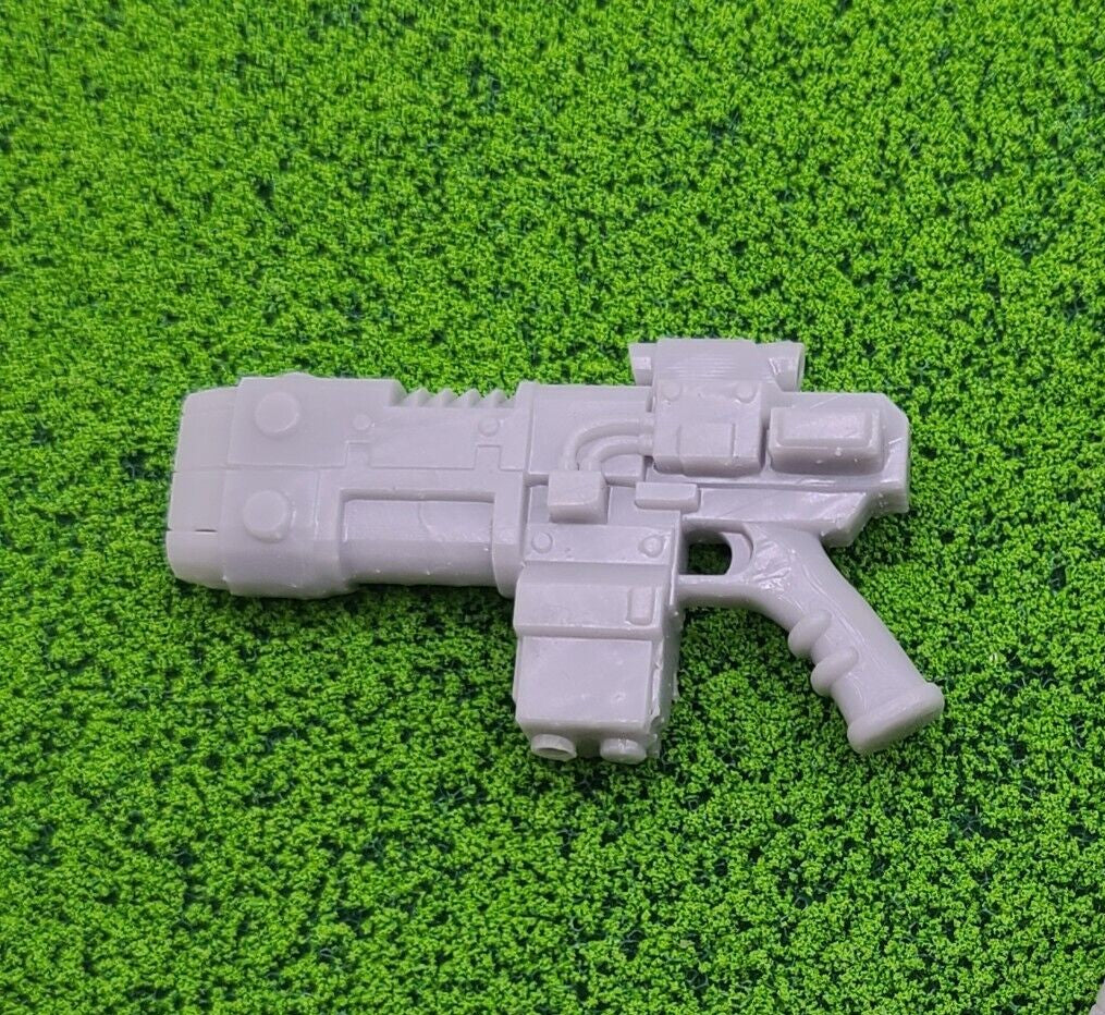 Volksun Pistol Type 1 custom resin energy sidearm compatible with McFarlane Toys 7-inch 1:12 scale armored action figures.