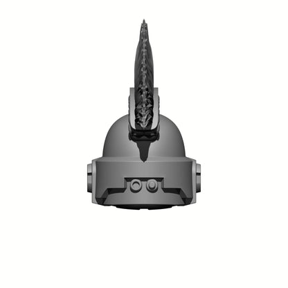 Warborn Type 7 Mohawk Skull Helmet compatible with McFarlane Toys 7-inch 1:12 scale armored action figures custom resin helmet