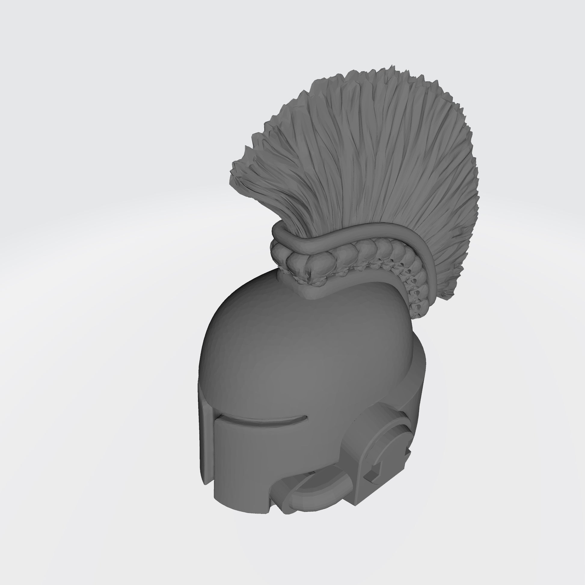 Warborn Type 7 Mohawk Skull Helmet V2 compatible with McFarlane Toys 7-inch 1:12 scale armored action figures custom resin replacement helmet with skull accents and breathing tubes