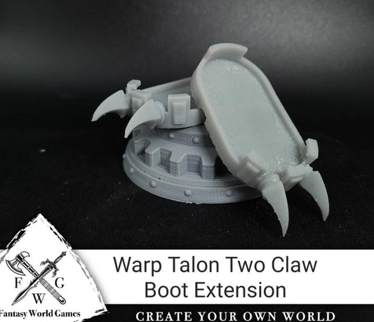 Chaos Warp Talon Two Claw Mag Boot Extension for McFarlane Toys Space Marine Action Figures