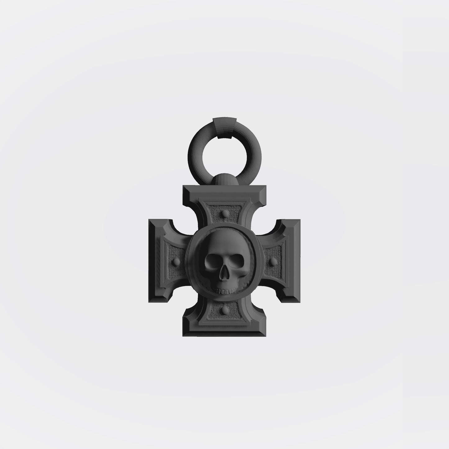 Warrior Priest Rosarius Relic with chain custom resin belt accessory compatible with McFarlane Toys 7-inch 1:12 scale armored action figures.