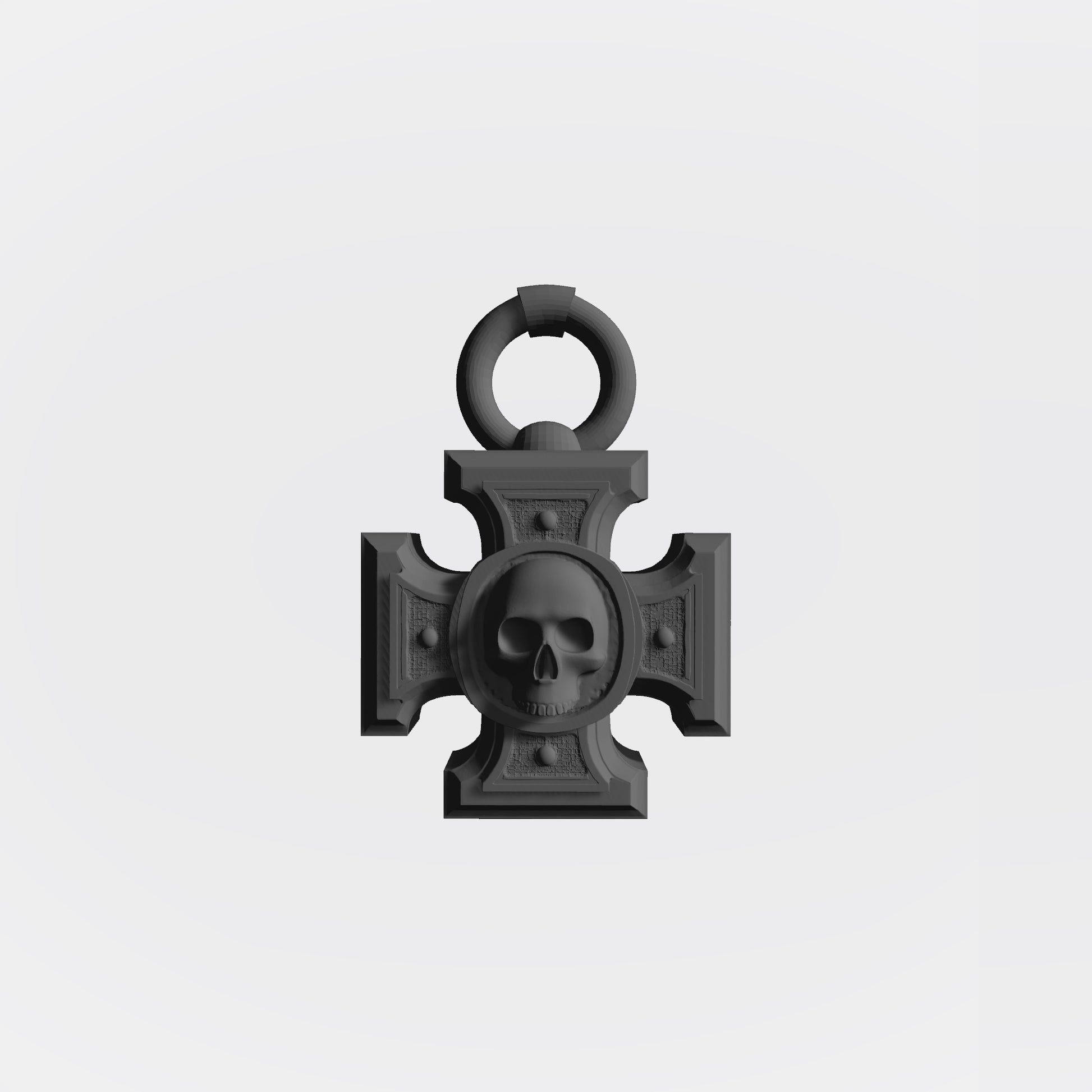 Warrior Priest Rosarius Relic with chain custom resin belt accessory compatible with McFarlane Toys 7-inch 1:12 scale armored action figures.