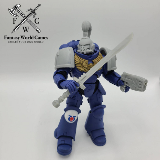 White Scars Vth Legion Power Sword Katana for McFarlane Toys Space Marine Action Figures Custom 1:12th Scale Parts