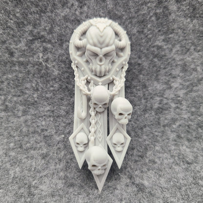 World Devourer Warrior Order Veteran Berzerker Loincloth custom resin armor accessory compatible with McFarlane Toys 7-inch armored action figures.