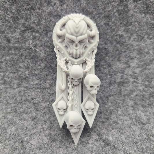 World Devourer Warrior Order Veteran Berzerker Loincloth custom resin armor accessory compatible with McFarlane Toys 7-inch armored action figures.