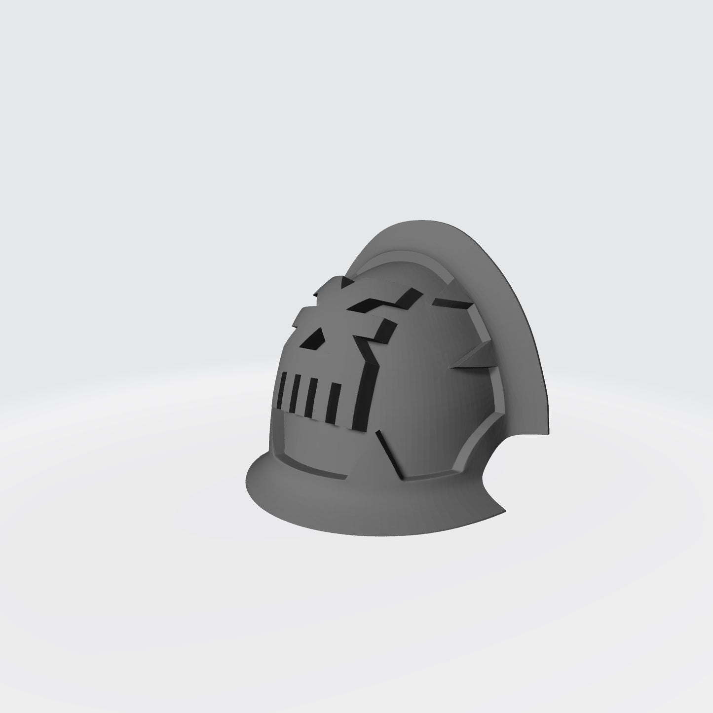 World Eaters Khorne Legions Shoulder Pad MKVII Abhorrent Variant Notched Vambrance Thin Double Compatible with McFarlane Toys Space Marines