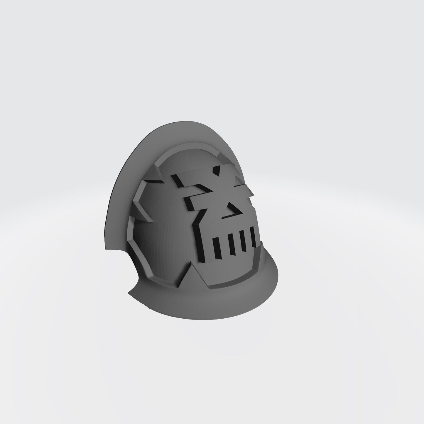 World Eaters Khorne Legions Shoulder Pad MKVII Abhorrent Variant Notched Vambrance Thin Double Compatible with McFarlane Toys Space Marines