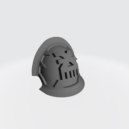 World Eaters Khorne Legions Shoulder Pad MKVII Abhorrent Variant Notched Vambrance Thin Double Compatible with McFarlane Toys Space Marines