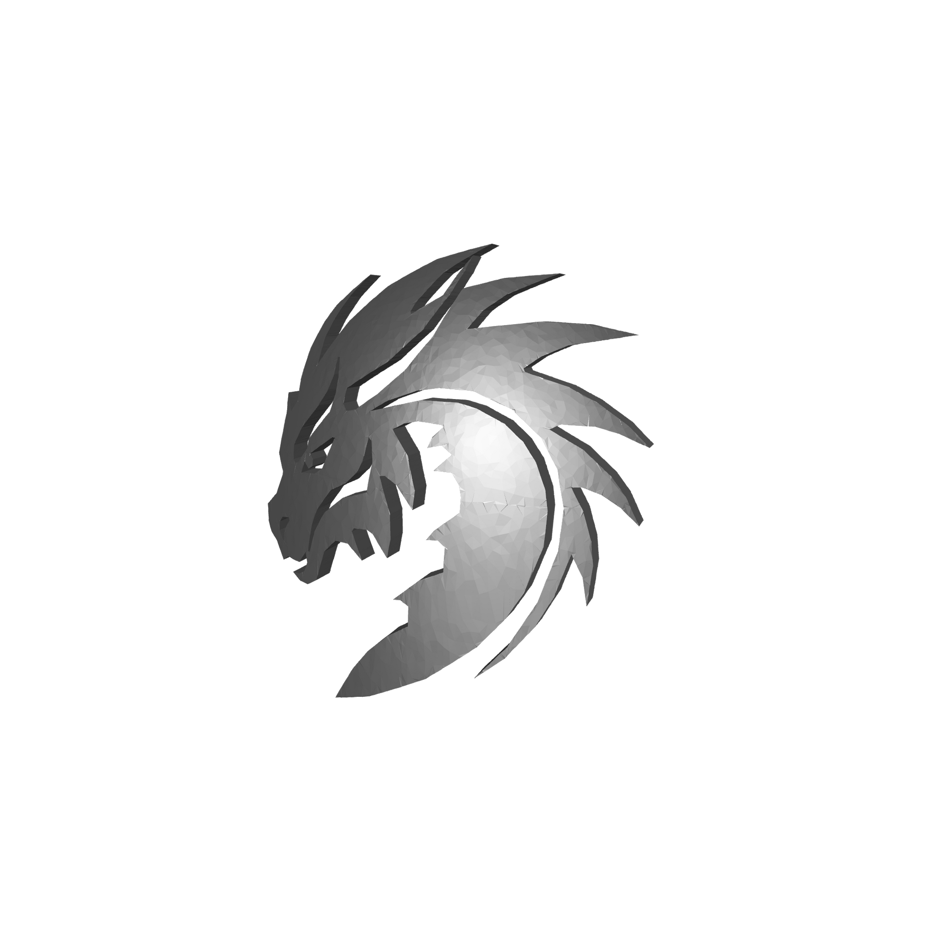 Abyssal Bone Dragon Warrior Order Version B shoulder pad decal resin insignia compatible with McFarlane 7-inch armored action figures