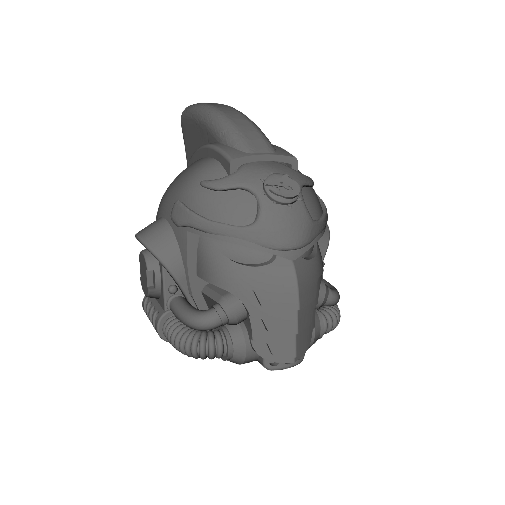 Abyssal Shark Warrior Order G10 Version A resin helmet head swap compatible with McFarlane 7-inch armored action figures