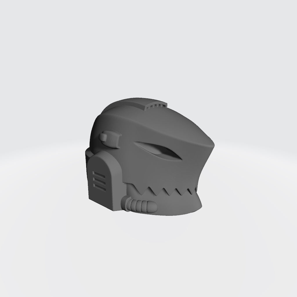 Abyssal Shark Warrior Order resin helmet head swap accessory compatible with McFarlane 7-inch armored action figures