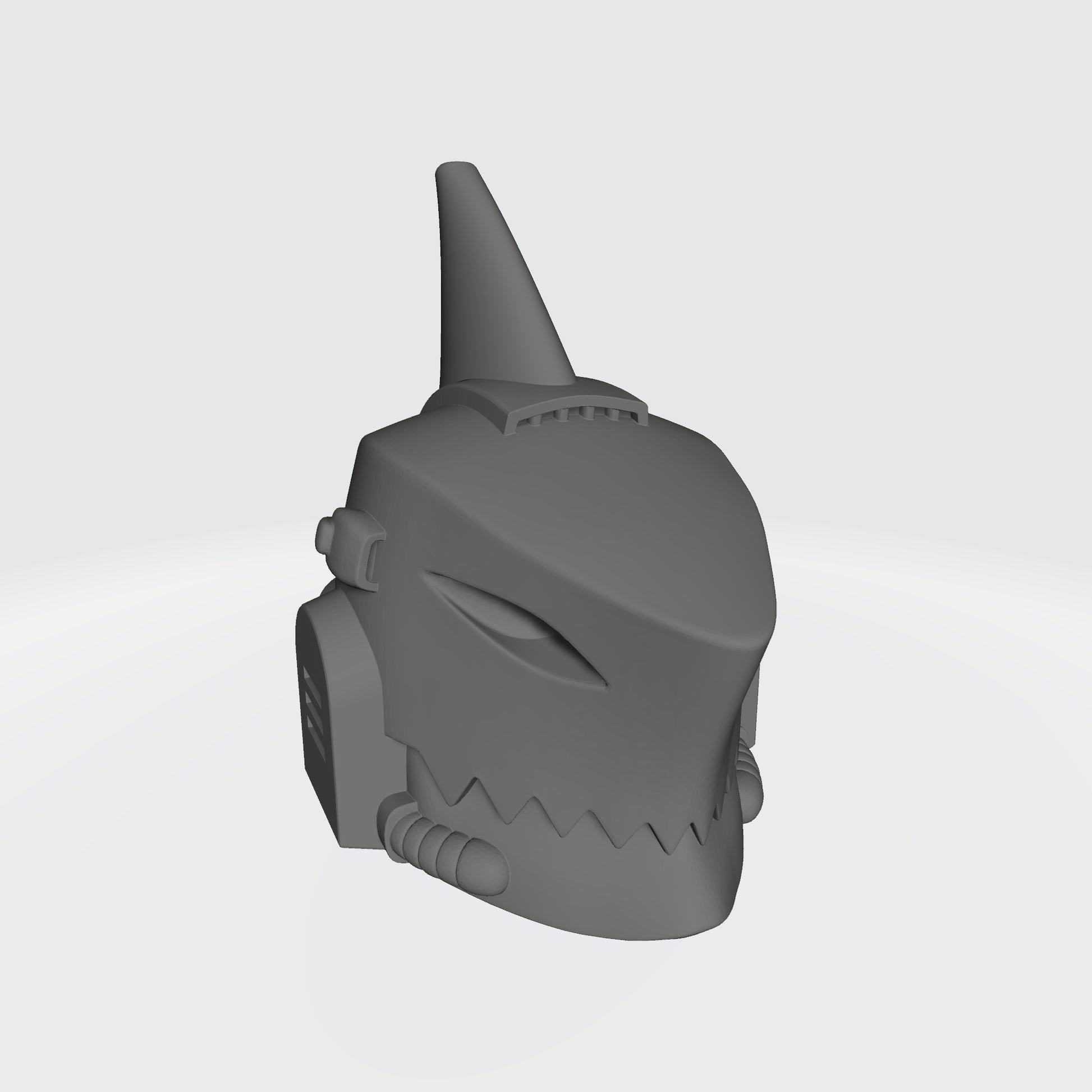 Abyssal Shark Warrior Order helmet with fin resin head swap compatible with McFarlane 7-inch armored action figures