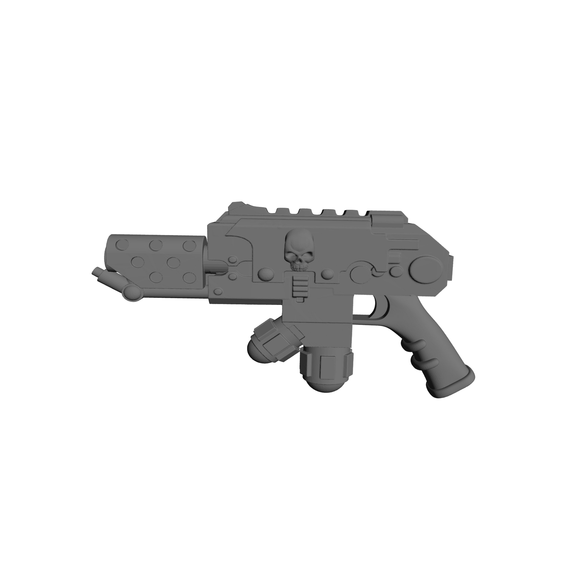 Abyssal Shark Warrior Order Pyre-Flamer resin weapon accessory with shark tooth and skull details compatible with McFarlane 7-inch armored action figures