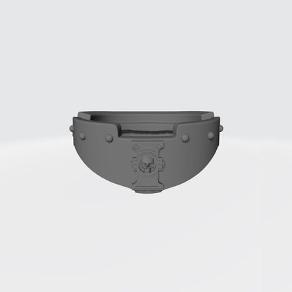 Alien Hunters Warrior Order Gorget with Hunter Icon compatible with McFarlane Toys 1:12 scale armored action figures