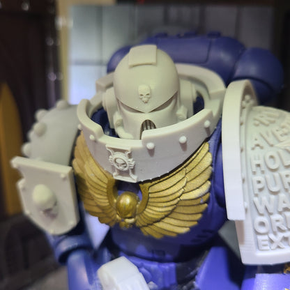 Alien Hunters Warrior Order Gorget with Hunter Icon compatible with McFarlane Toys 1:12 scale armored action figures
