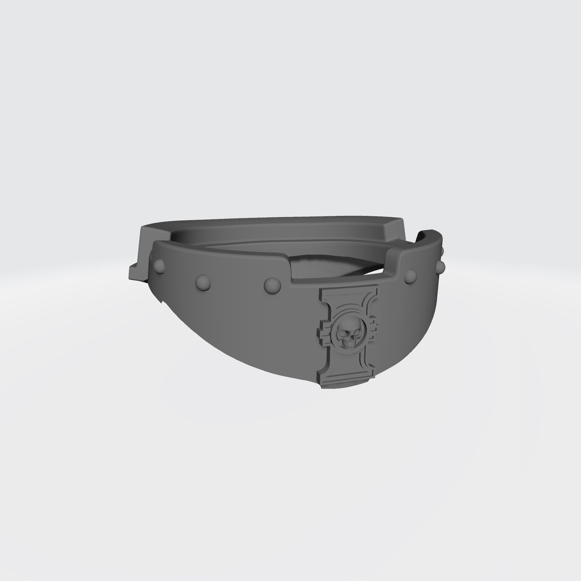 Alien Hunters Warrior Order Gorget with Hunter Icon compatible with McFarlane Toys 1:12 scale armored action figures