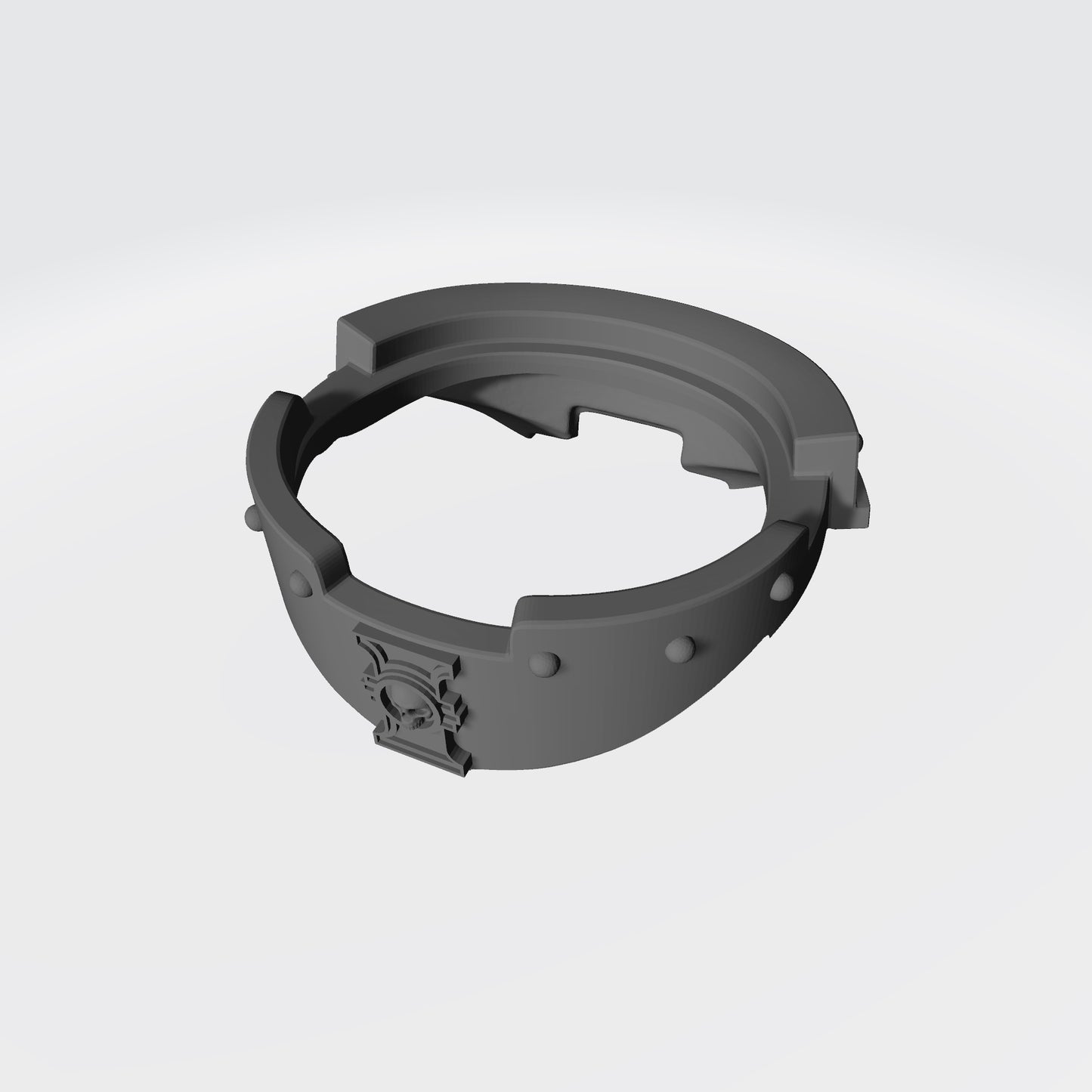 Alien Hunters Warrior Order Gorget with Hunter Icon compatible with McFarlane Toys 1:12 scale armored action figures