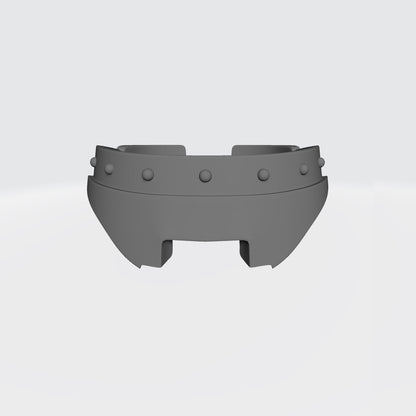 Alien Hunters Warrior Order Gorget with Hunter Icon compatible with McFarlane Toys 1:12 scale armored action figures
