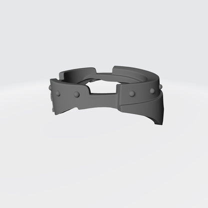 Alien Hunters Warrior Order Gorget with Hunter Icon compatible with McFarlane Toys 1:12 scale armored action figures