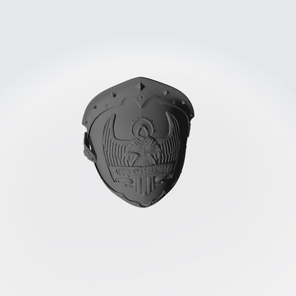 Angels Grimm Warrior Order The First Lion Left Shoulder Pad compatible with McFarlane Toys 7-inch armored action figures custom resin pauldron