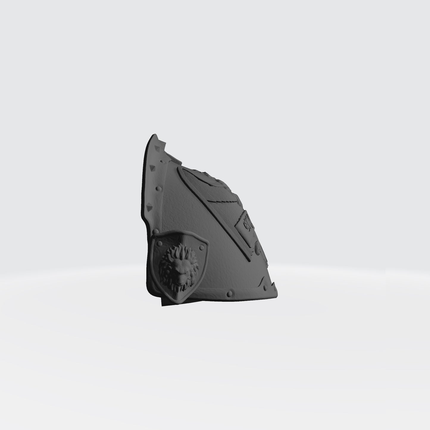 Angels Grimm Warrior Order The First Lion Left Shoulder Pad compatible with McFarlane Toys 7-inch armored action figures custom resin pauldron