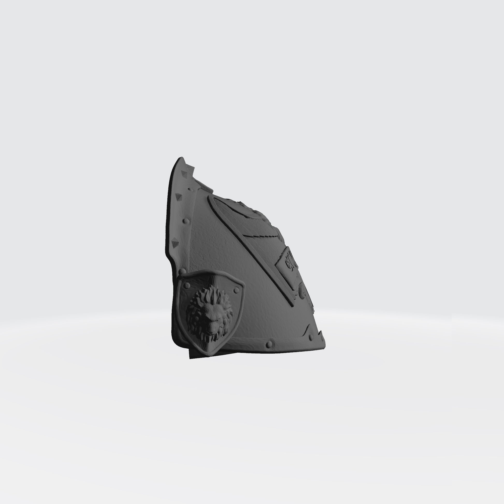 Angels Grimm Warrior Order The First Lion Left Shoulder Pad compatible with McFarlane Toys 7-inch armored action figures custom resin pauldron