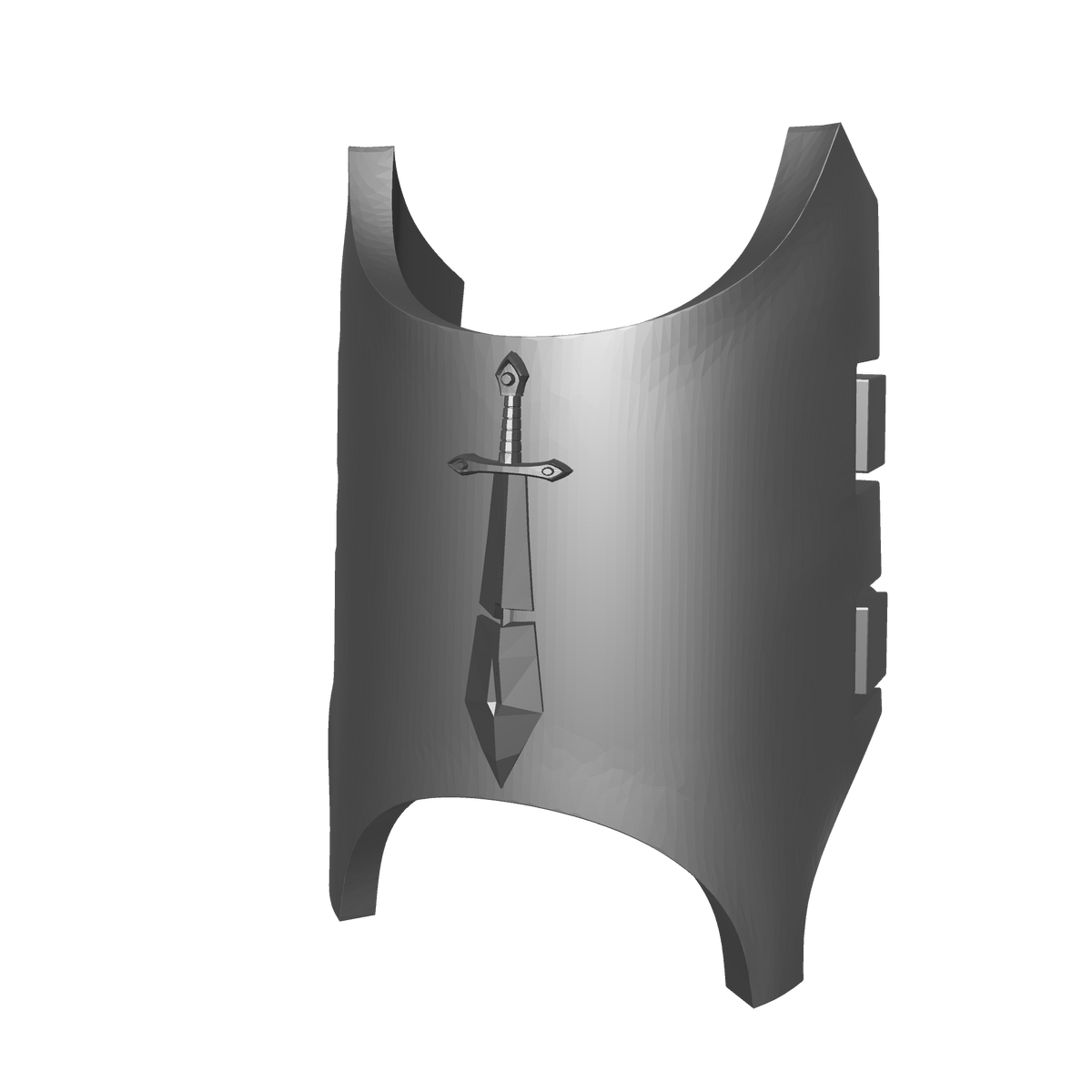 Angels Grimm Warrior Order Shin Guard with Clamps and Broken Sword compatible with McFarlane Toys 7-inch armored action figures custom resin armor