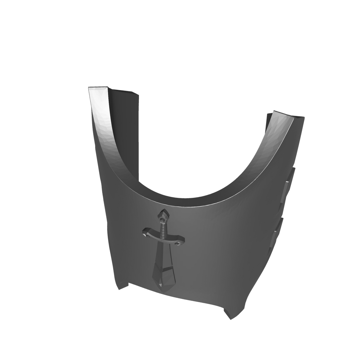Angels Grimm Warrior Order Shin Guard with Clamps and Broken Sword compatible with McFarlane Toys 7-inch armored action figures custom resin armor