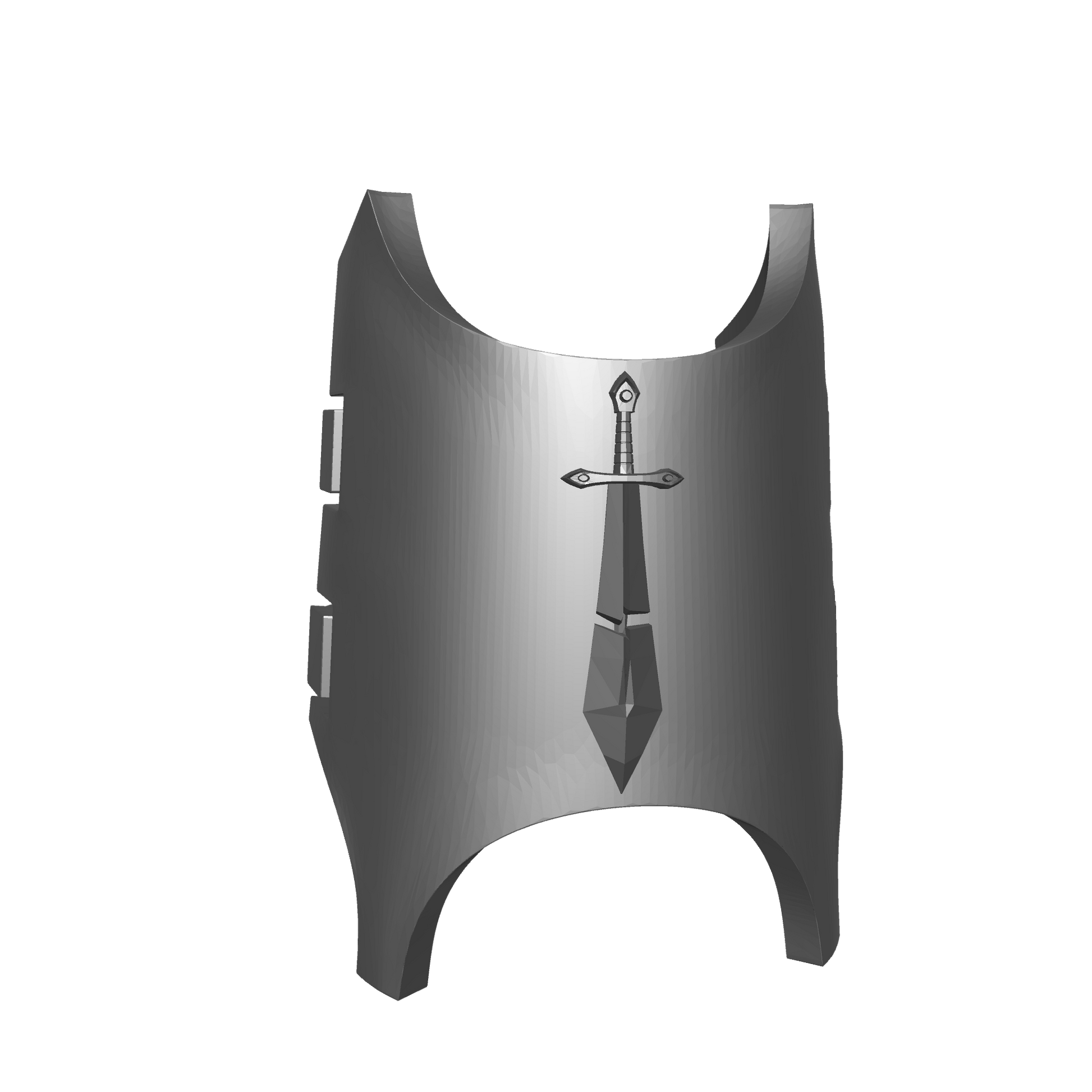 Angels Grimm Warrior Order Shin Guard with Clamps and Broken Sword compatible with McFarlane Toys 7-inch armored action figures custom resin armor
