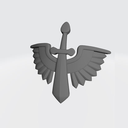 Angels Grimm Warrior Order Shoulder Pad Decal V2 resin insignia compatible with McFarlane 1:12 scale armored action figures