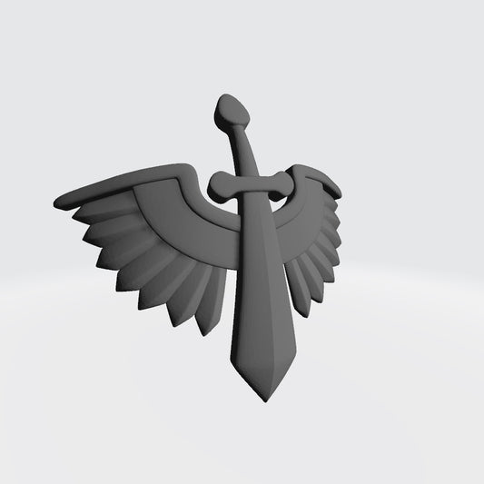 Angels Grimm Warrior Order Shoulder Pad Decal V2 resin insignia compatible with McFarlane 1:12 scale armored action figures