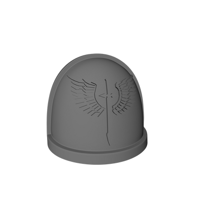 Angels Grimm Warrior Order Type 4 V1A custom resin shoulder pad compatible with McFarlane Toys 1:12 scale armored action figures