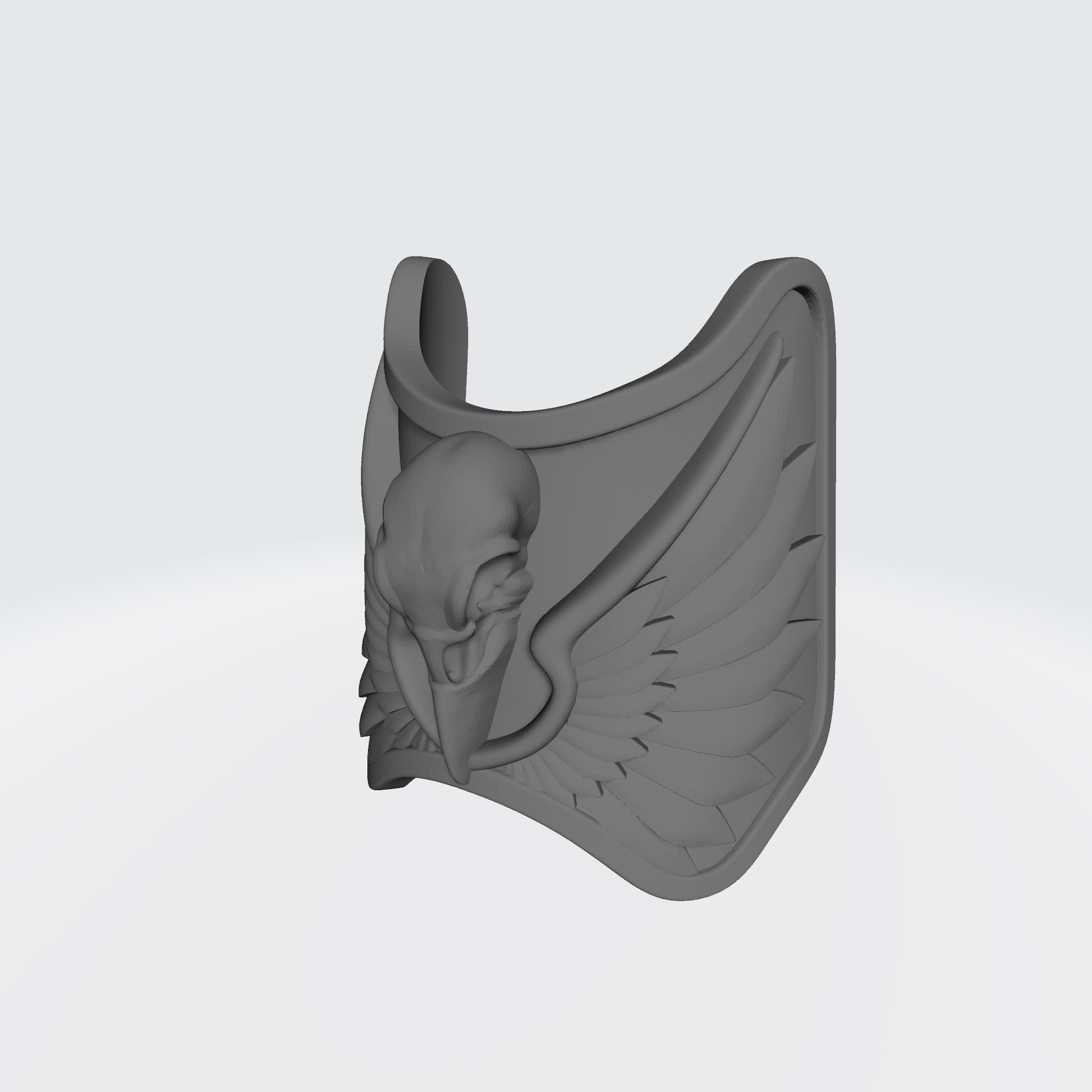 Raven Warrior Order Shin Guard with Raven Skull custom resin armor accessory compatible with McFarlane Toys 1:12 scale figures