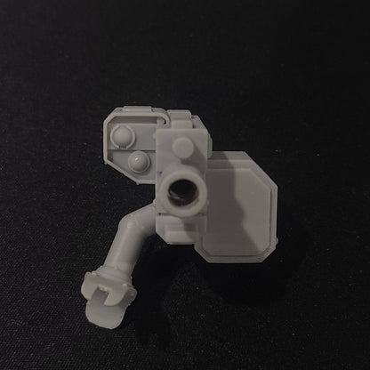 Backpack Mounted Heavy Cannon resin weapon upgrade compatible with McFarlane Toys 1:12 scale armored action figures