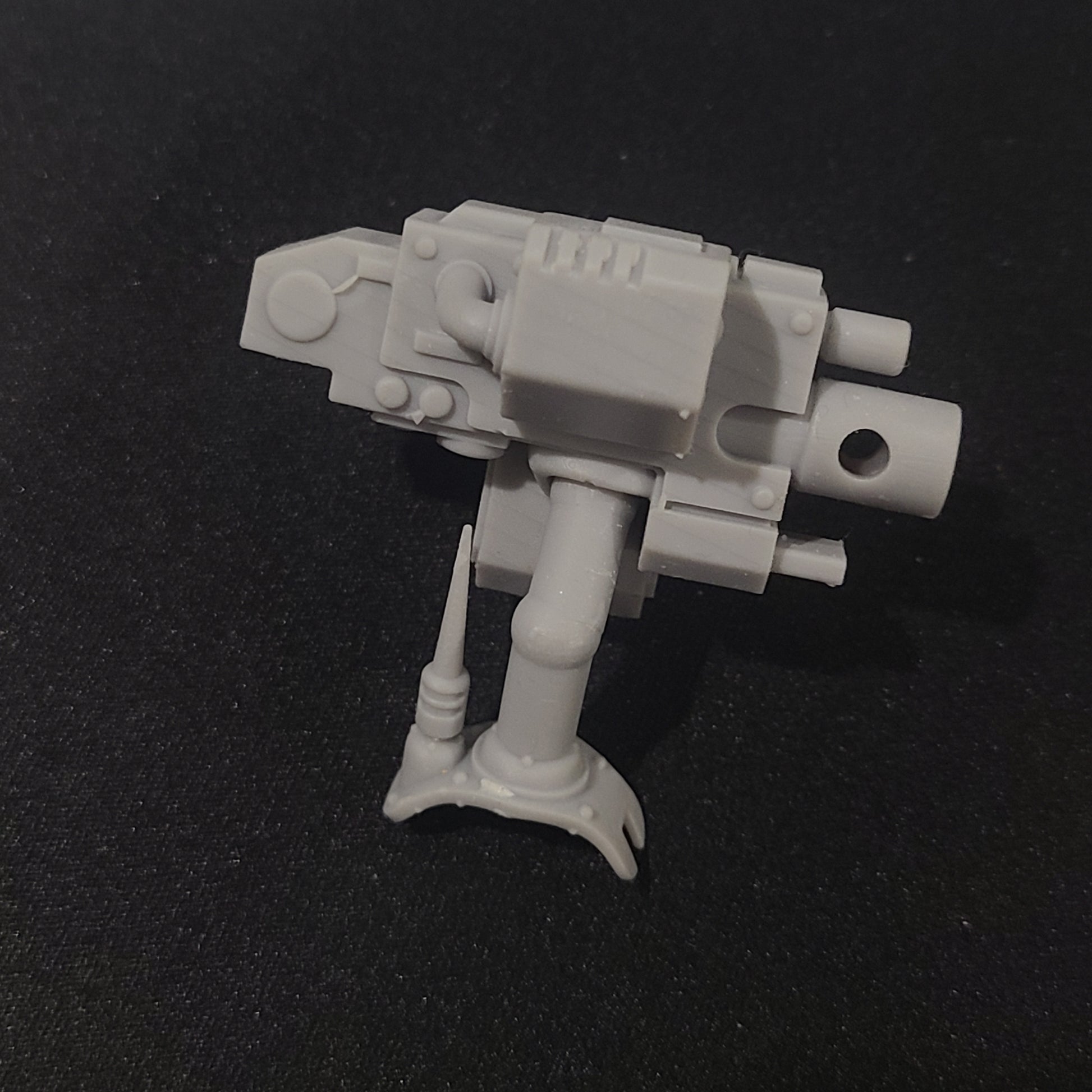 Backpack Mounted Heavy Cannon resin weapon upgrade compatible with McFarlane Toys 1:12 scale armored action figures