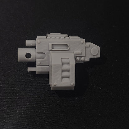 Backpack Mounted Heavy Cannon resin weapon upgrade compatible with McFarlane Toys 1:12 scale armored action figures